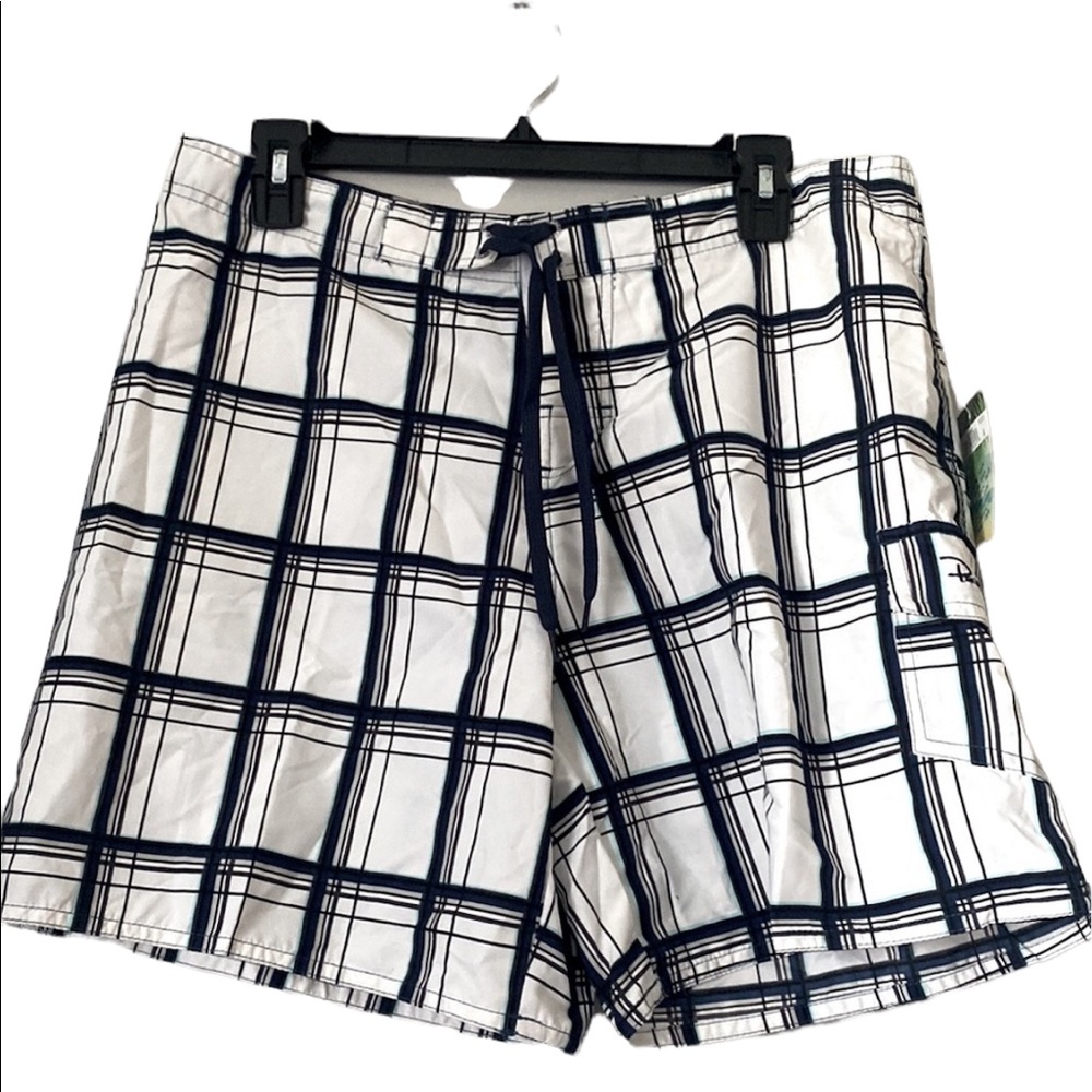Panama Jack Boys Plaid Swim Trunks